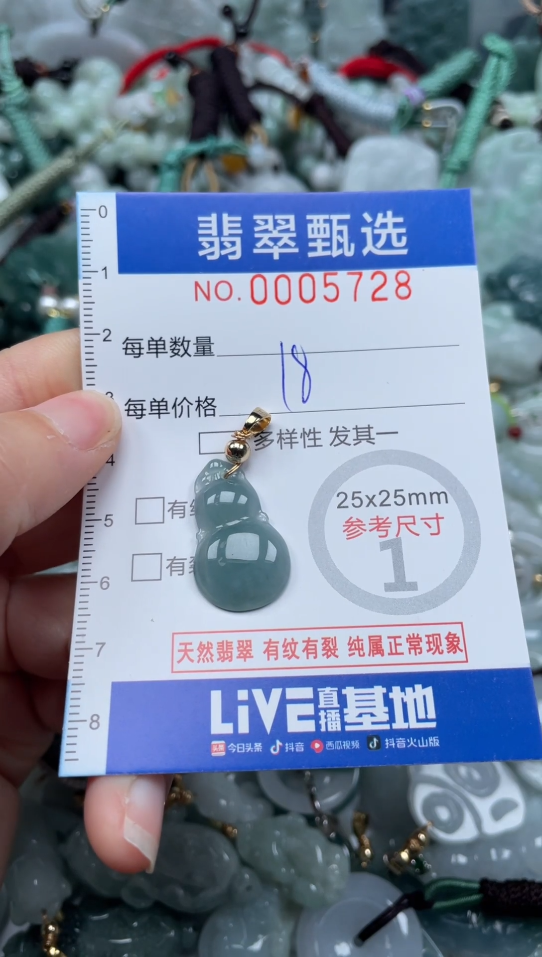 【闪购商品】翡翠颈饰未镶嵌00..5728