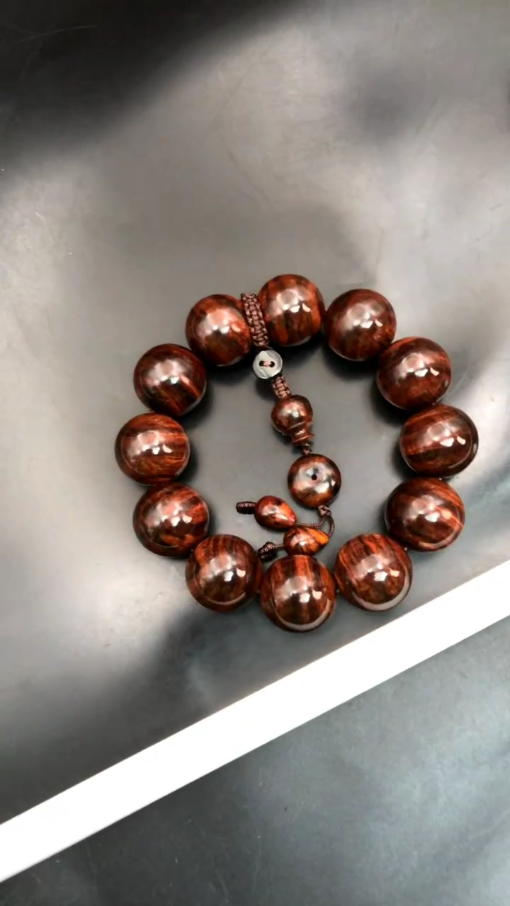 手串/手链黄花梨/降香黄檀海*海黄野生紫油梨2,0高油精串