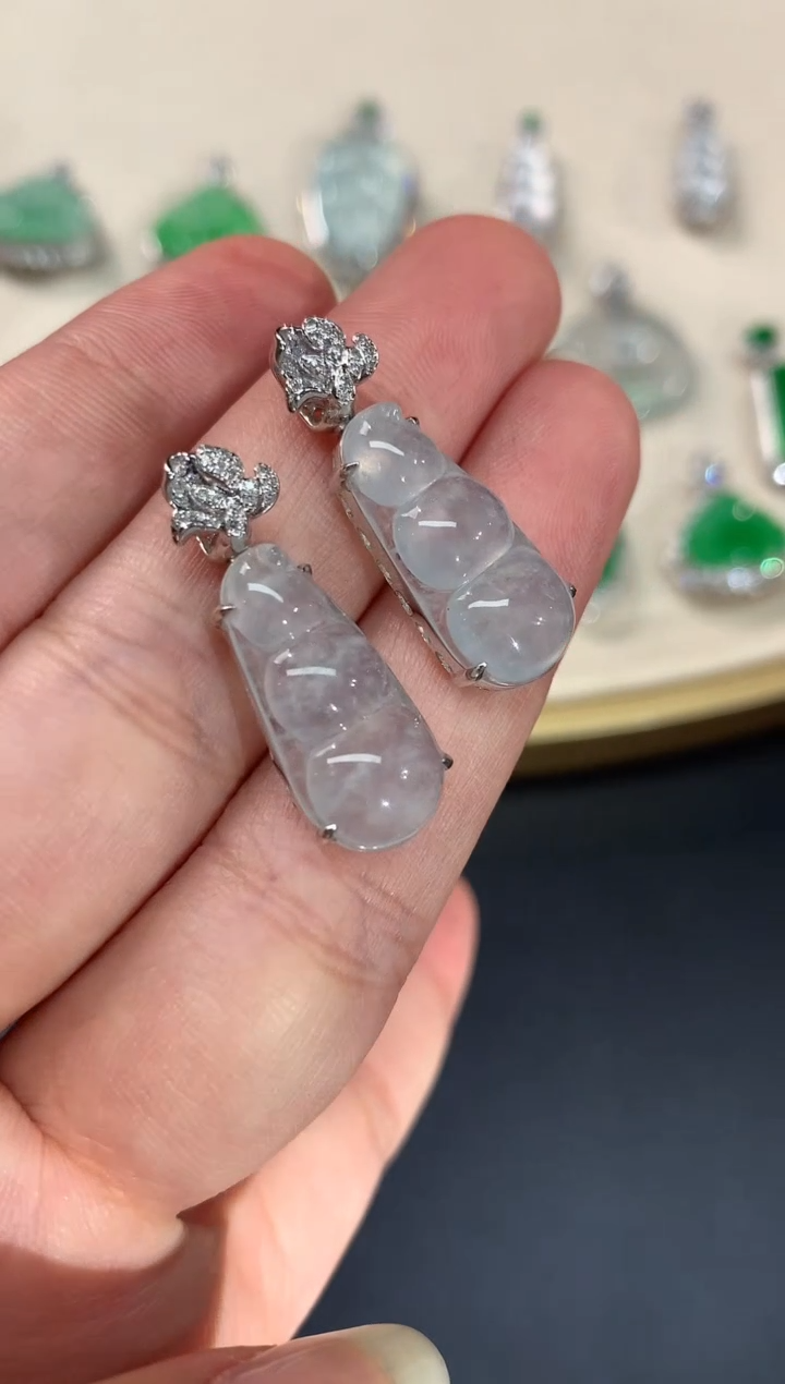 【闪购商品】翡翠吊坠(不含链)18K金镶嵌A30|多样性发货一件2500+0