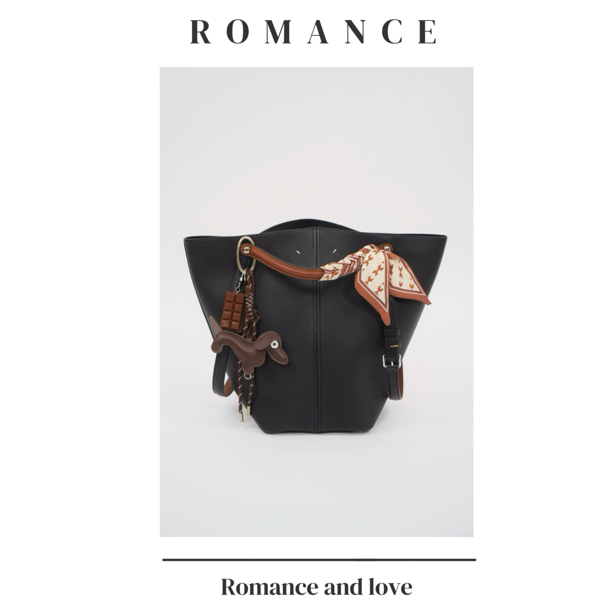 ROMANCE 马*吉拉 意大利进口荔枝纹牛皮马术包水桶包