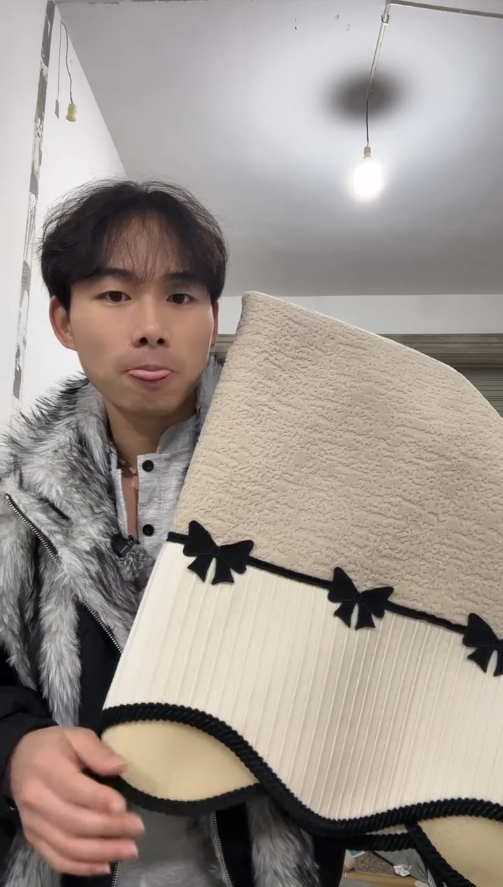 雪尼尔110*300  浅咖碟依