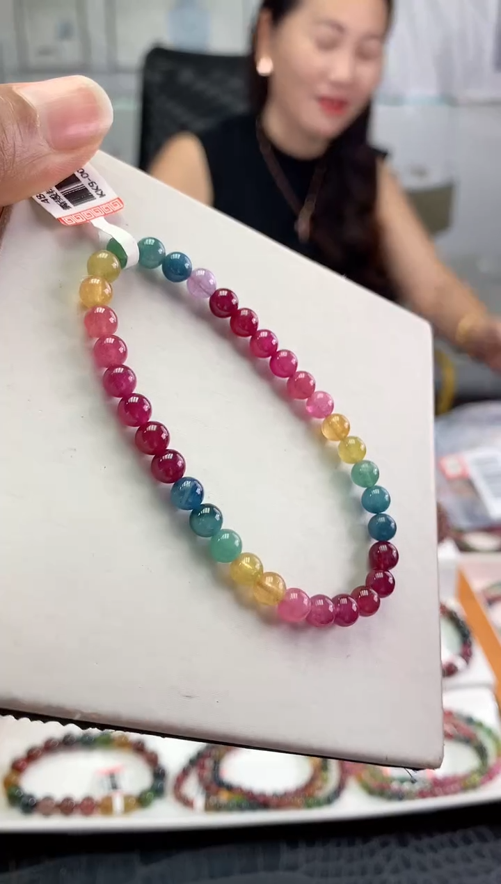 未镶嵌手串碧玺多样性发一条