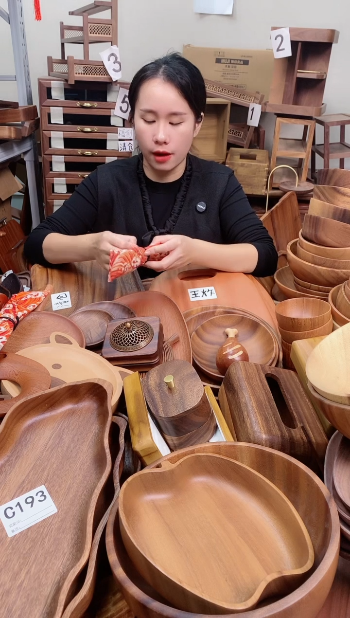 木  酸枣木勺子筷子套装（布袋包装）