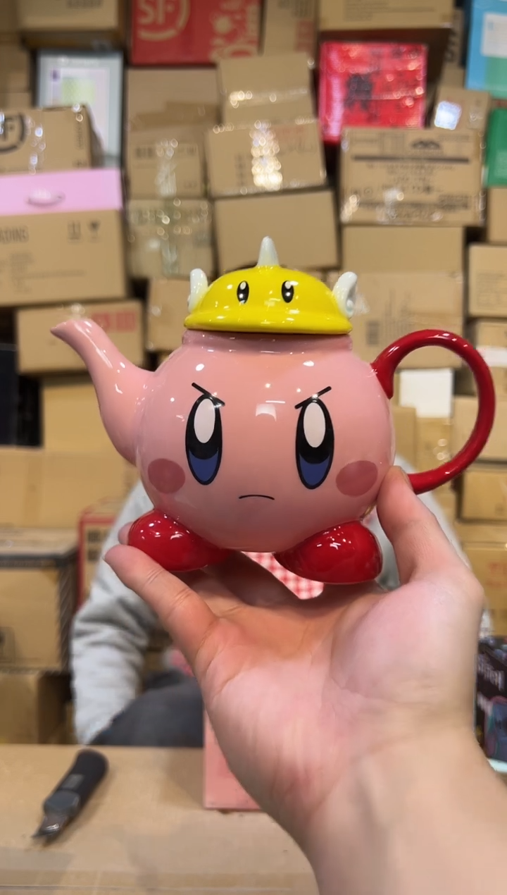 【闪购商品】杯原盒星之卡比怒天使茶壶