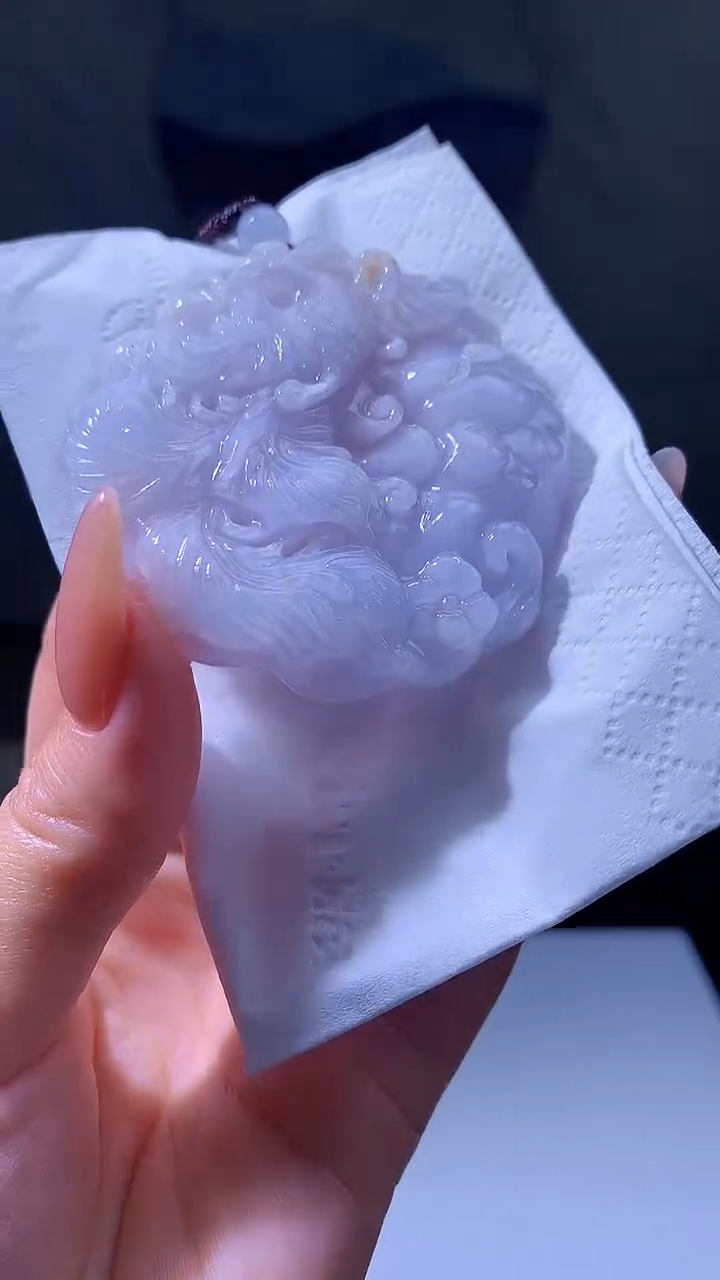 【闪购商品】定制翡翠未镶嵌8037jj-毛货挂件58