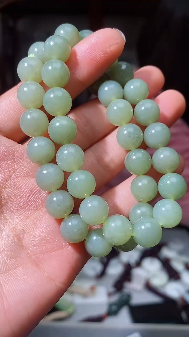 【闪购商品】和田玉手串未镶嵌卡10 拍一发一  