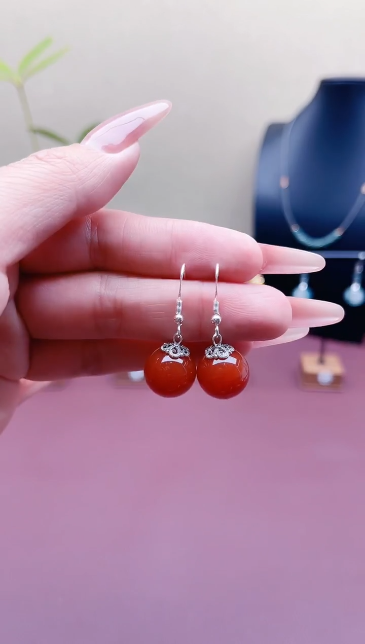 未镶嵌耳饰玛瑙/玉髓801