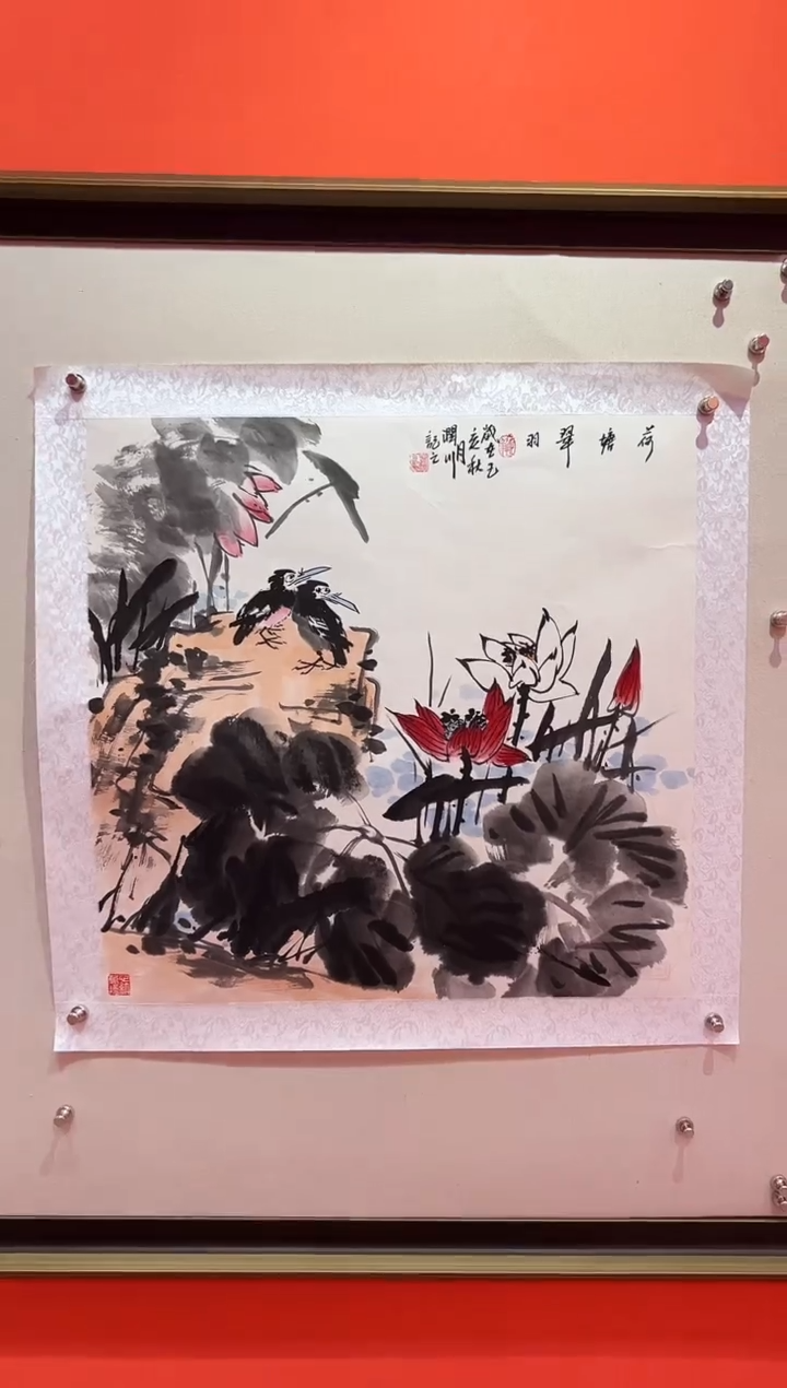 【闪购商品】绘画贺润川- 4平尺-国画作品 红