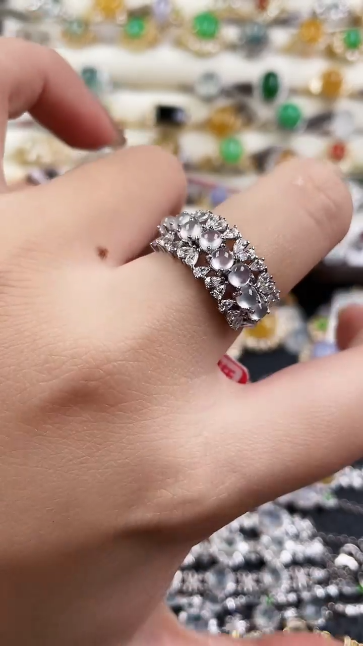 银S925镶嵌戒指翡翠194