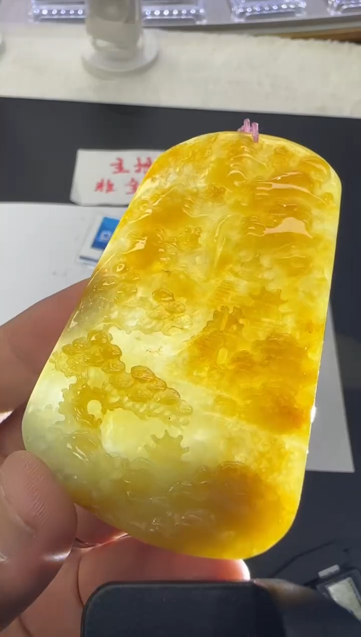 【闪购商品】翡翠颈饰未镶嵌天然翡翠A货孤品一件