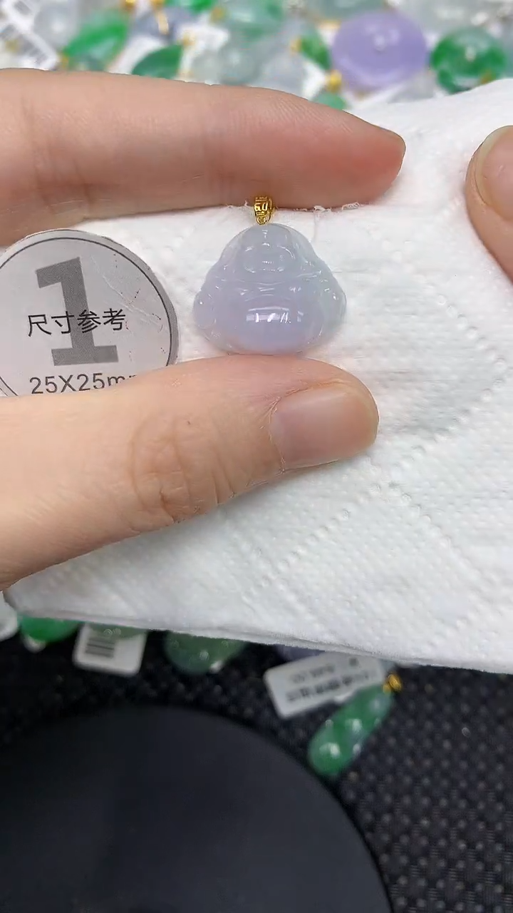 颈饰18K金镶嵌翡翠11111111111