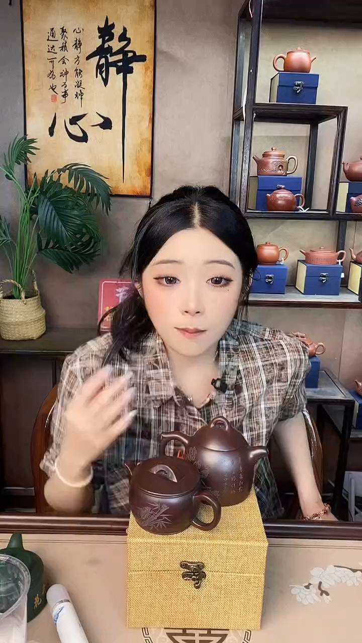 紫砂茶壶石红柴烧汉瓦