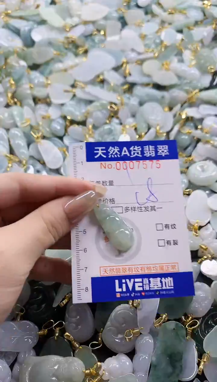 颈饰未镶嵌翡翠天然A货翡翠