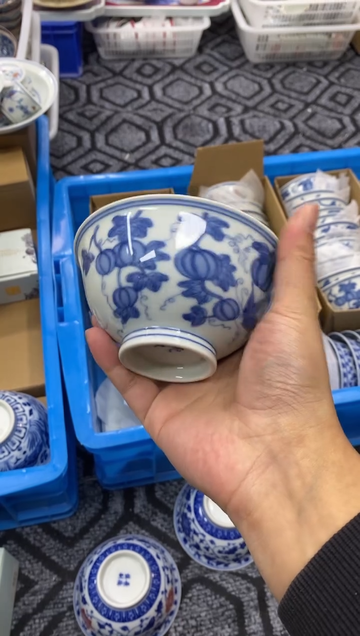 陶瓷景德镇高温餐具饭碗口径12.5