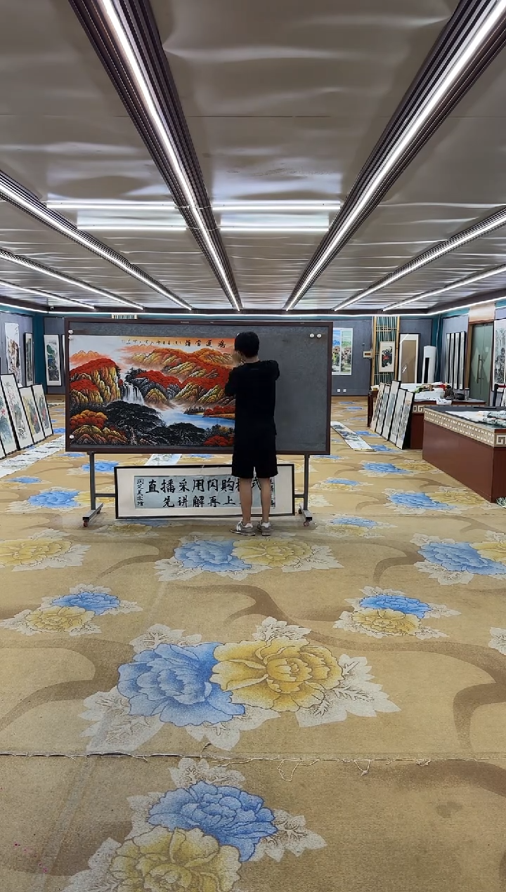 绘画虚****素绘画Y-刘雪红-小丈二-山水画