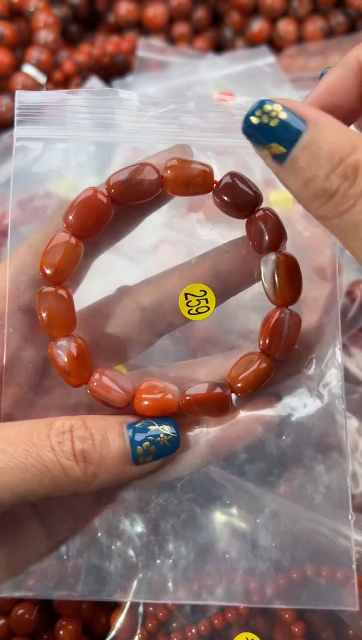 未镶嵌手串南红玛瑙10+