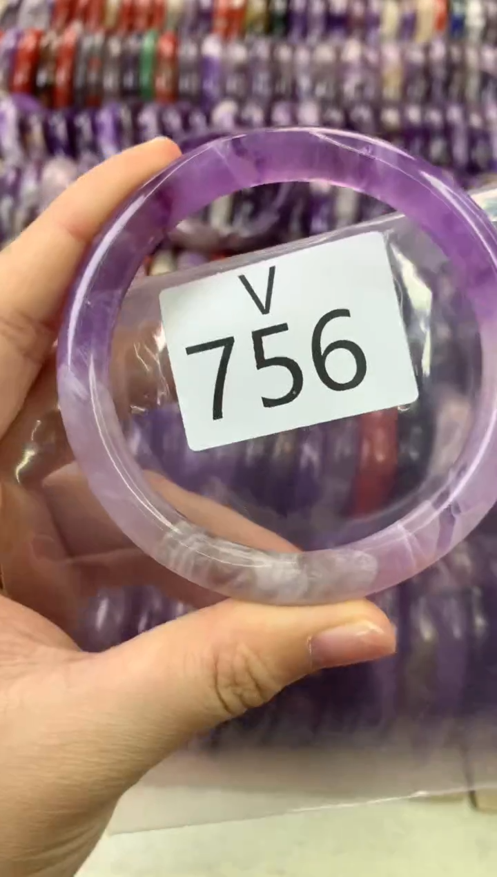 【闪购商品】水晶水晶手镯V未镶嵌756-61