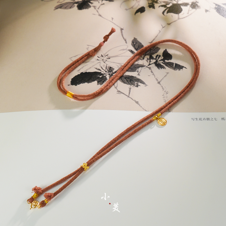  18K金万能绳项链 G81203