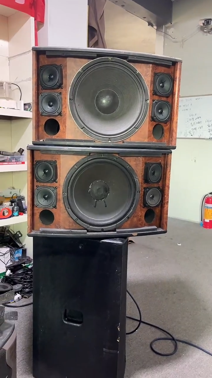 8新不包邮 12寸卡包音响  KTV音箱一对   俩个低音不一样运费到付