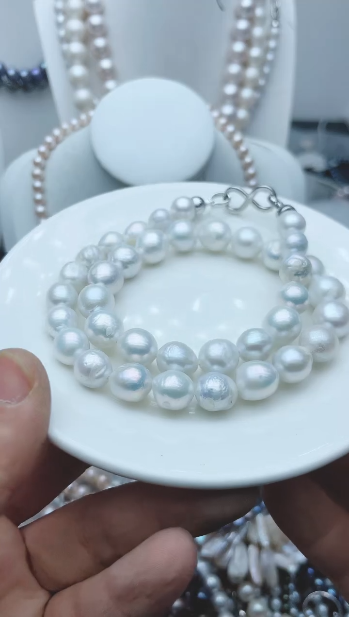 【闪购商品】淡水珍珠颈饰钛钢1