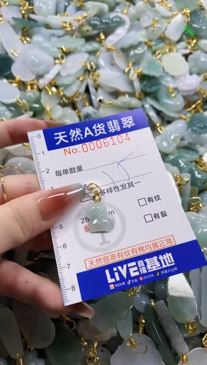 颈饰未镶嵌翡翠天然A货翡翠