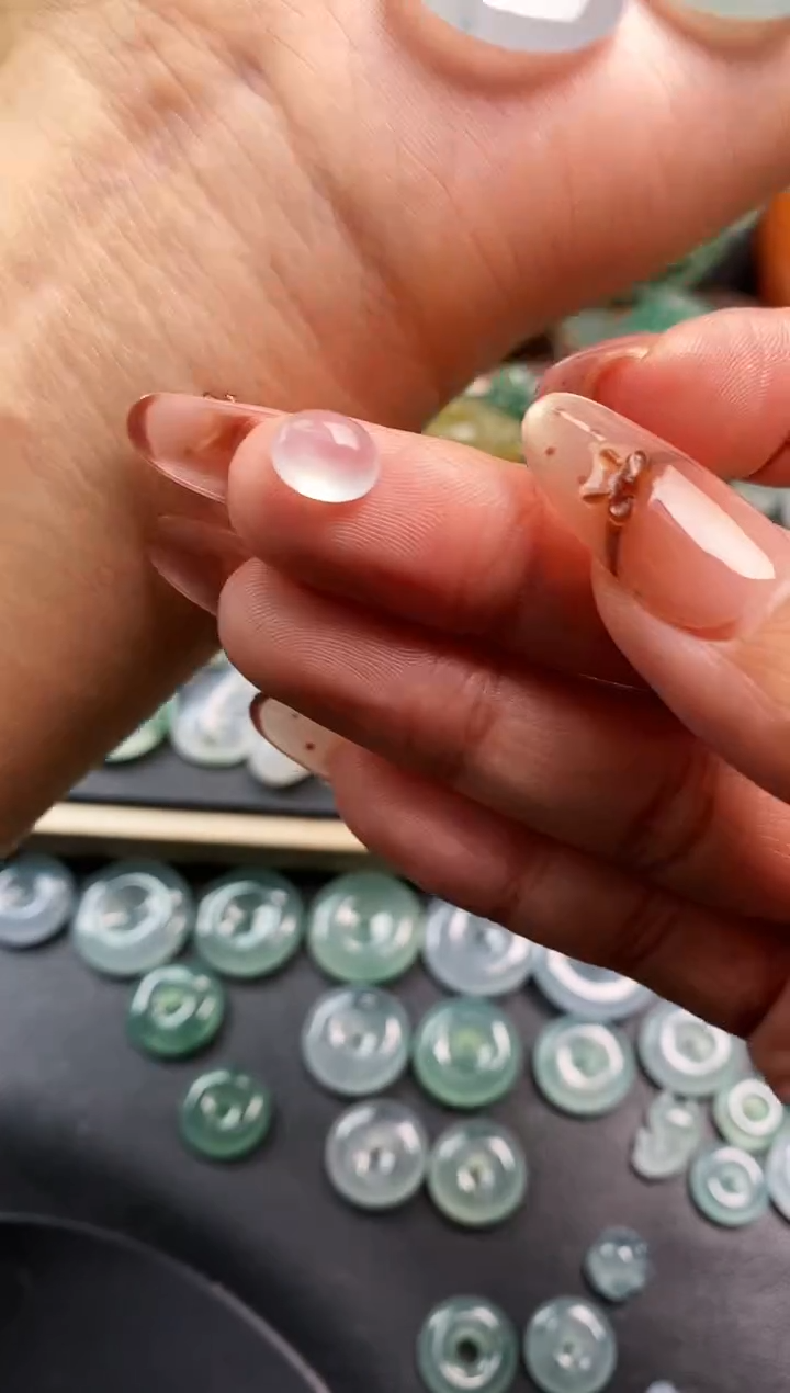 裸石翡翠K蛋面  470  定向 K