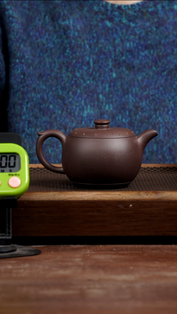 茶壶紫砂独*兽五号井底槽青太极鼓320CC