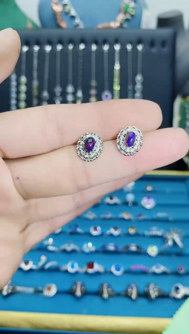 【闪购商品】欧泊珠宝奇石银S925镶嵌1121