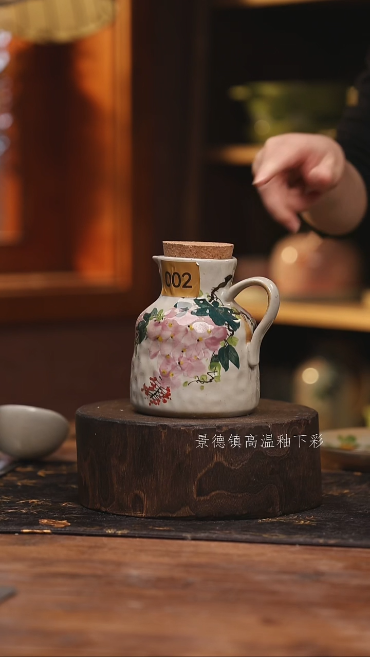 陶瓷景德镇高温釉下手绘陶瓷@L002@