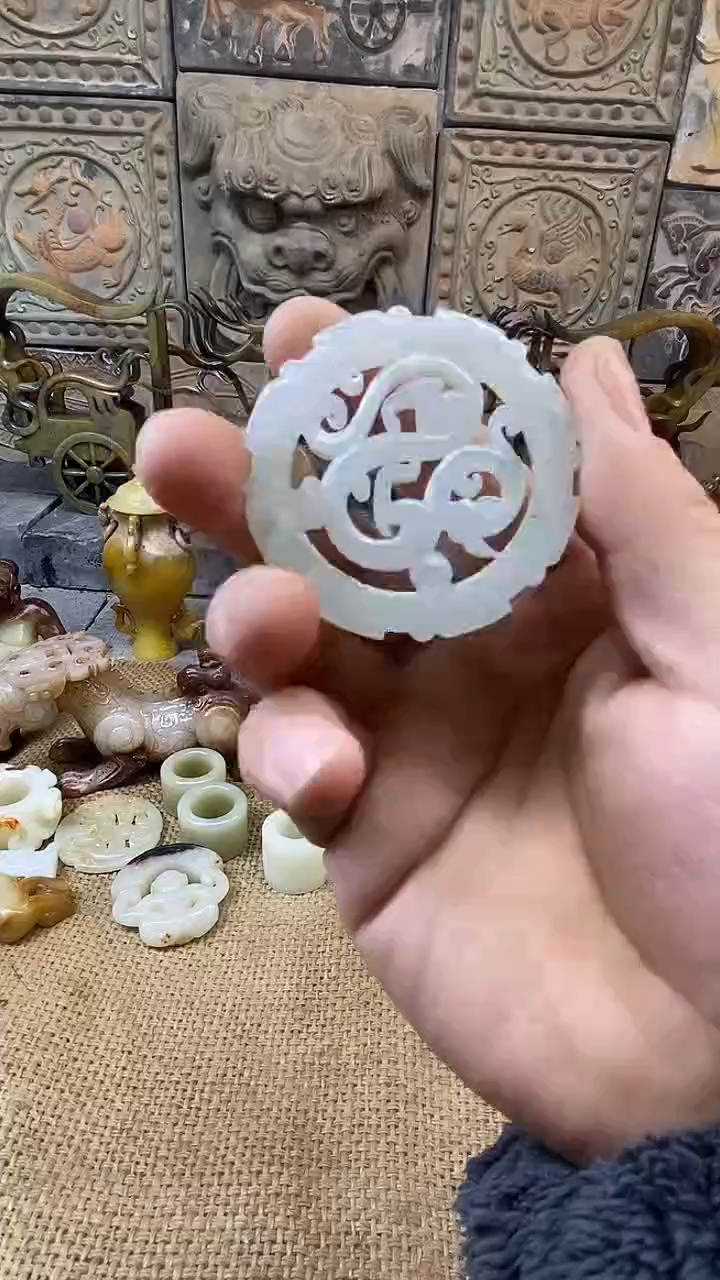 【闪购商品】和田玉（糖玉）挂件未镶嵌1