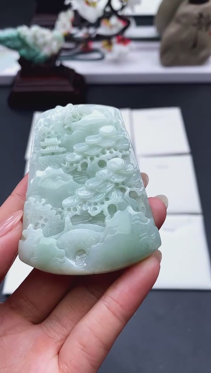 【闪购商品】翡翠颈饰未镶嵌天然缅甸A货翡翠