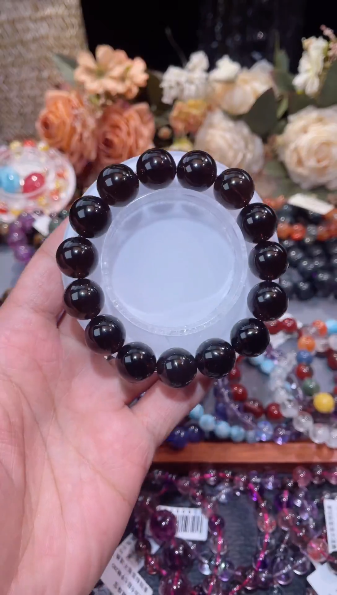 未镶嵌手串烟晶茶晶单圈14m+