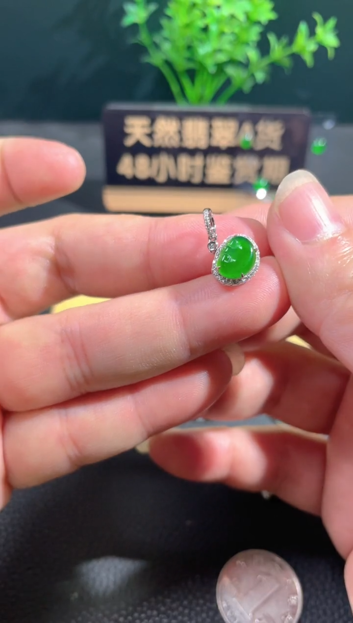 【闪购商品】翡翠颈饰18K金镶嵌翡翠