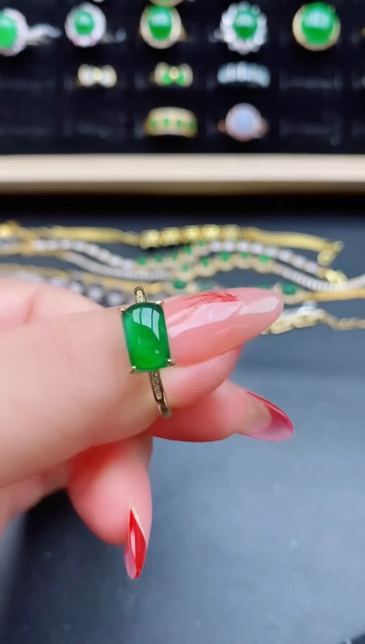 【闪购商品】翡翠戒指银S925镶嵌5080550