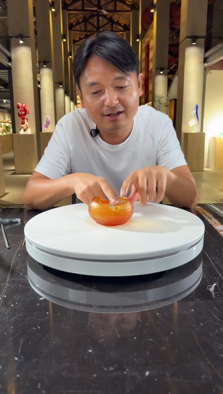 摆件琥珀金丝绸之路