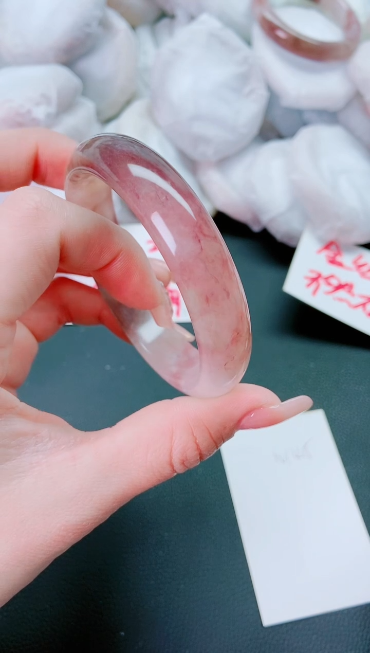 【闪购商品】石英质玉手镯未镶嵌N145-62-61