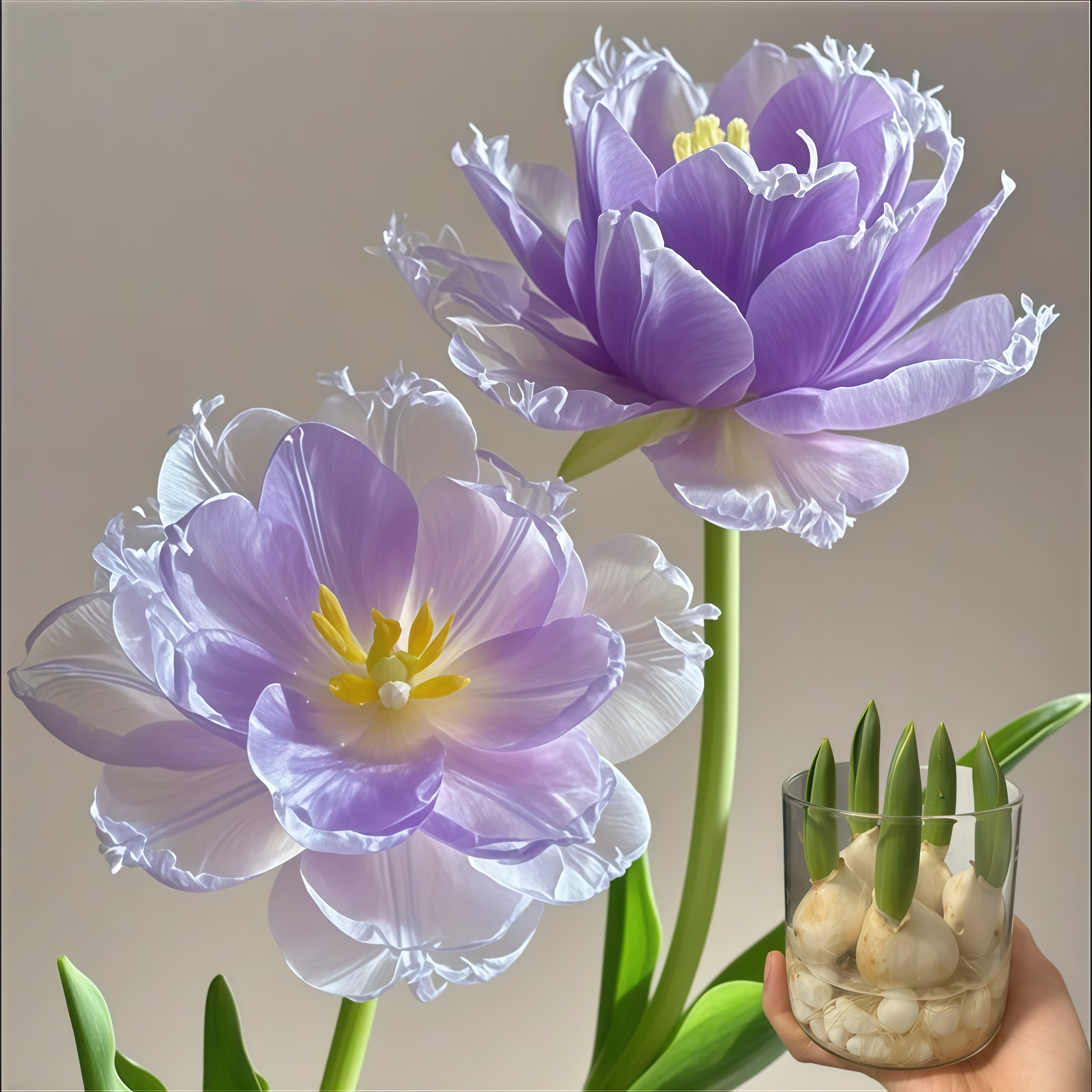 郁金香水培土培多色系列四季多年生耐寒盆栽阳台种植室内外五度球