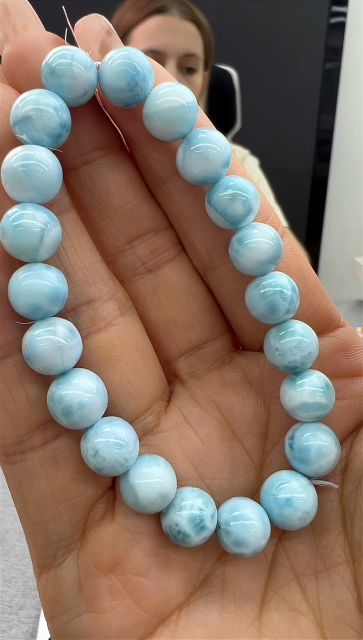 【闪购商品】针钠钙石（海纹石）手链未镶嵌15秒拍号