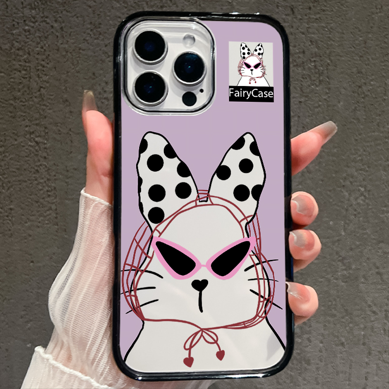 【AI键保护】墨镜兔兔适用苹果16promax手机壳iphone15新款14全包