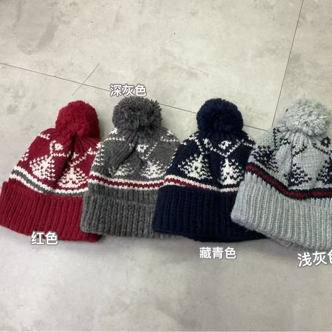 【好物推荐】女士复古费尔岛毛线帽子M43