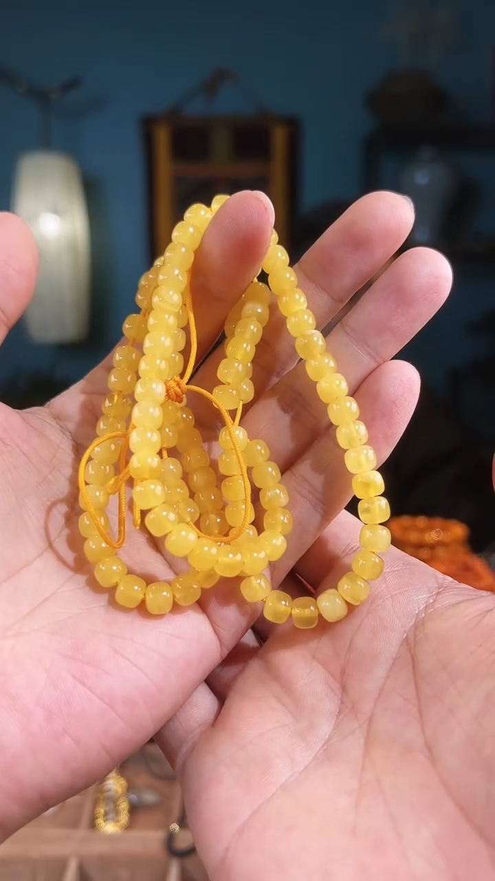 【闪购商品】蜜蜡颈饰未镶嵌108108108 6+