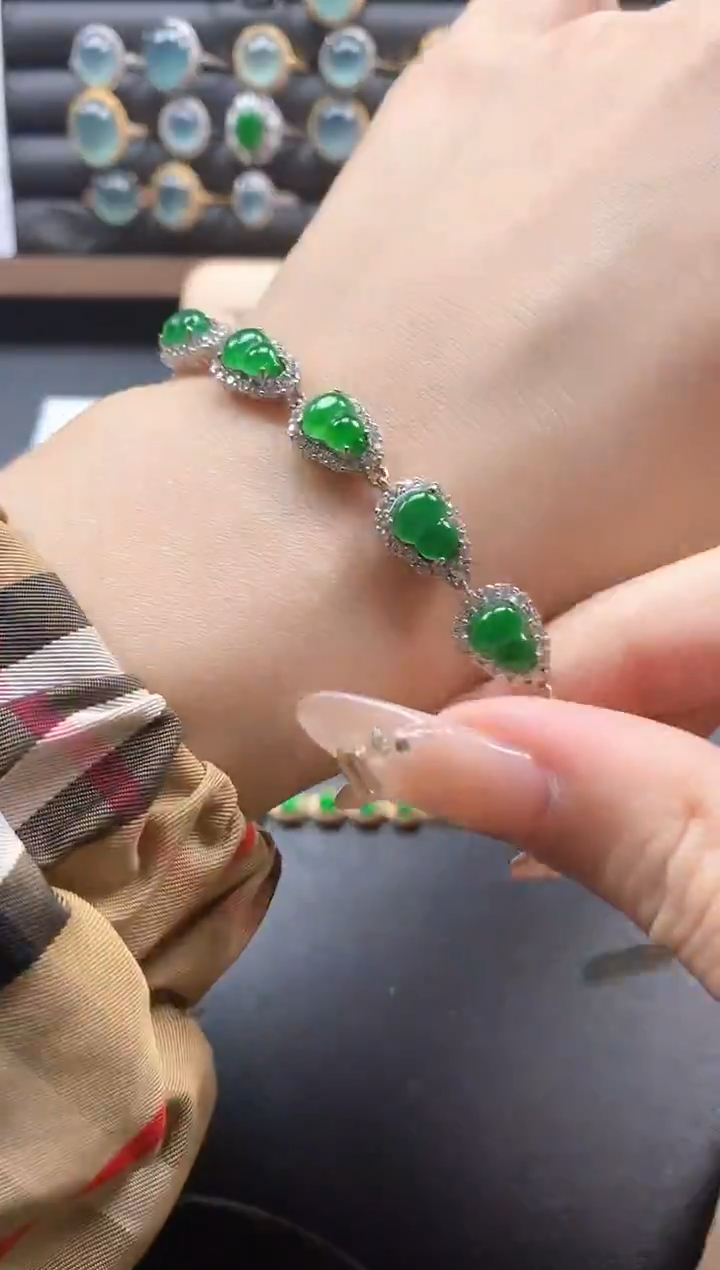 银S925镶嵌戒指翡翠51511