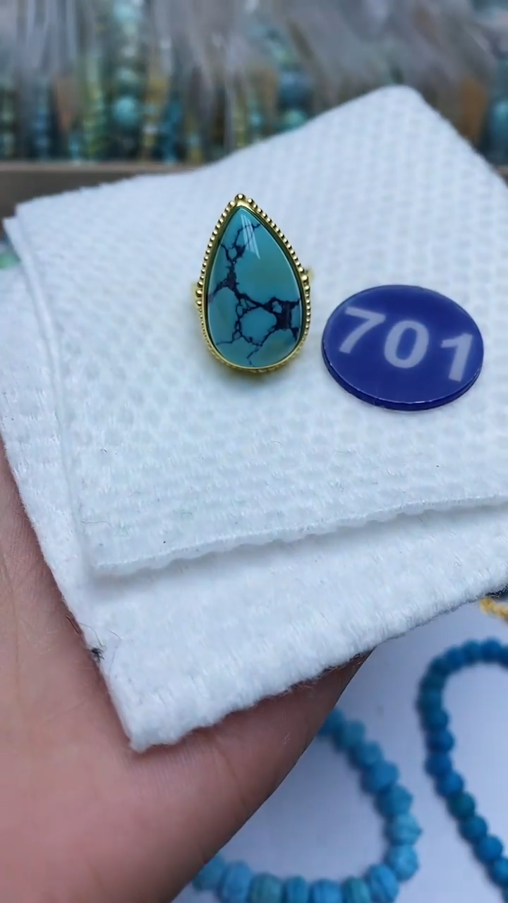 【闪购商品】绿松石戒指合金701戒指