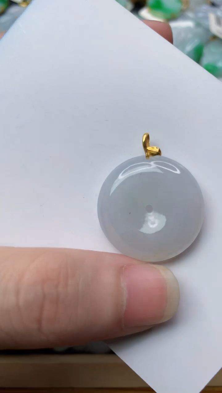 【闪购商品】翡翠颈饰18K金镶嵌4............