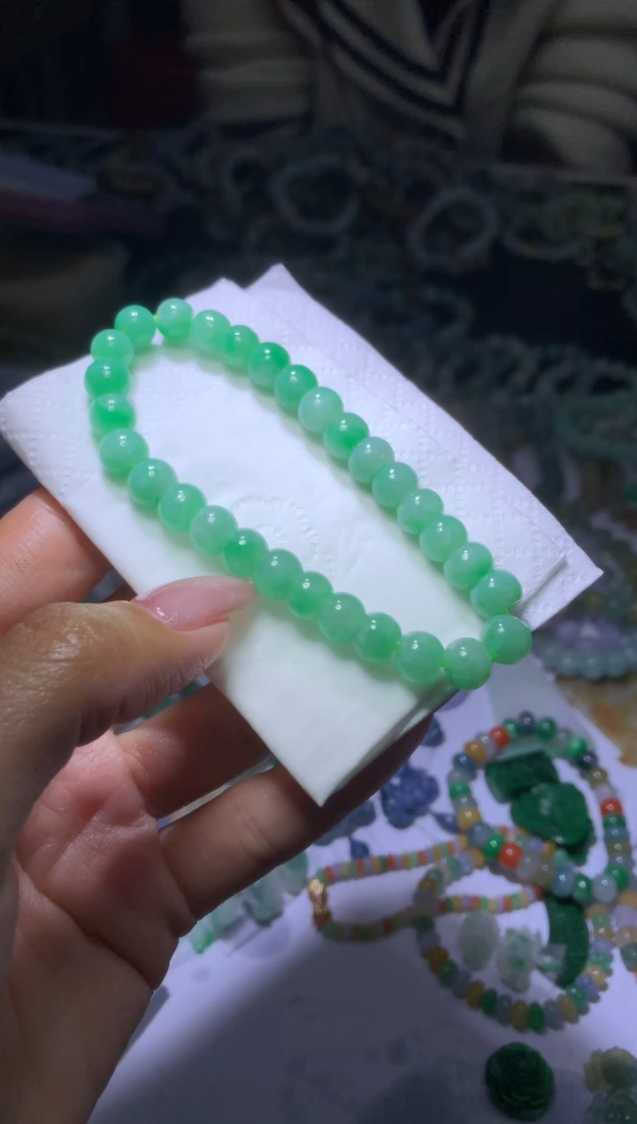 未镶嵌定制翡翠P****s7.6# MXX057683