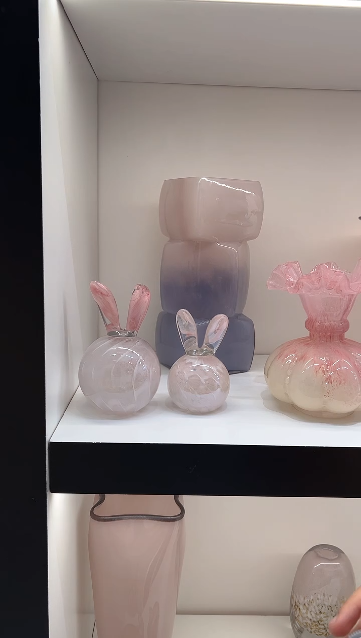 【闪购商品】琉璃粉色小兔子