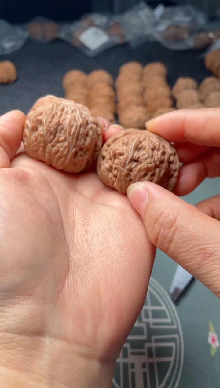 把件文玩核桃w104  平底锅41尺