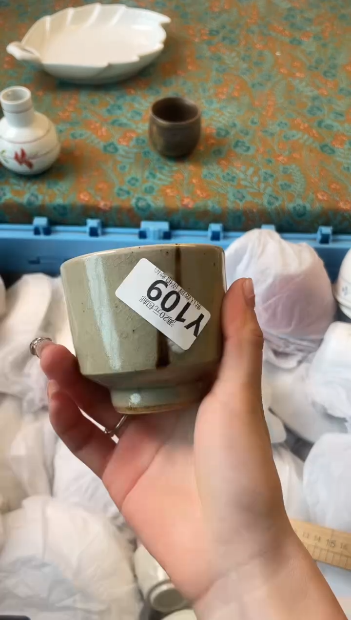 瓷片鲤*生瓷器瓷器Y109