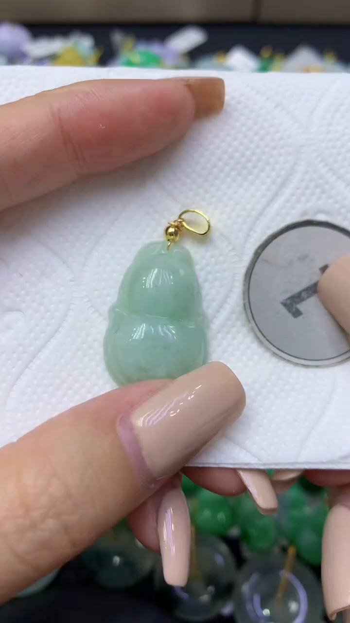 颈饰未镶嵌翡翠天然缅甸翡翠A货