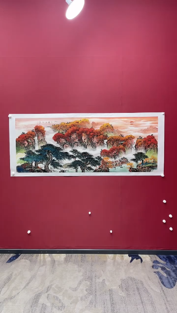 【闪购商品】国画吴-金书原作山水/无框/W不带书